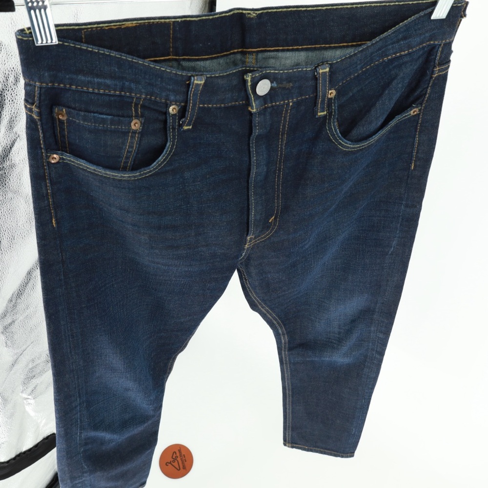 Levi's Dark Indigo Straight Jeans Size 30x30 - Picture 5 of 10